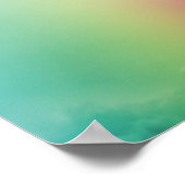 作成カスタム引用文ポスター – Rainbow Clouds ポスター (角)