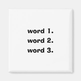 作成カスタム文字シンプル3語のストーリー マグネット