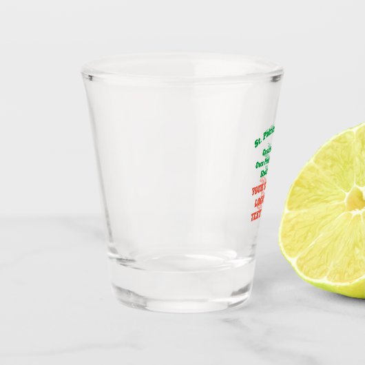 作成カスタムSt patricks dayパーソナライズされた ショットグラス (左)