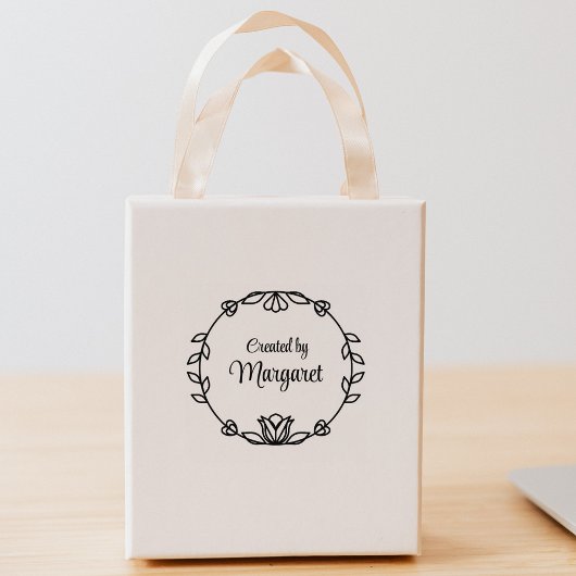 作成シンプル名前をカスタムする ラバースタンプ