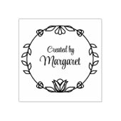 作成シンプル名前をカスタムする ラバースタンプ (インプリント)