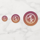 作成パーソナライズされたお祝い コンフェッティ (裏面)