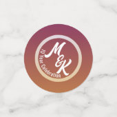 作成パーソナライズされたお祝い コンフェッティ (スモール正面)