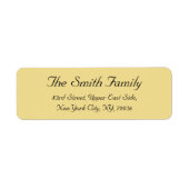 作成パーソナライズされたエレガント差出人住所ラベル ラベル (正面)