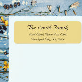 作成パーソナライズされたエレガント差出人住所ラベル ラベル