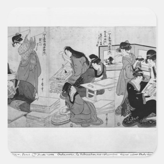 作成プリント スクエアシール (正面)