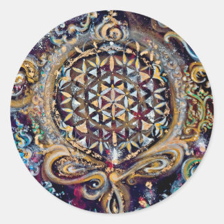 作成時間「宇宙海」選択 ラウンドシール