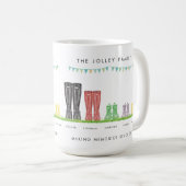 作成記憶Wellyのマグ五人家族 コーヒーマグカップ (正面右)