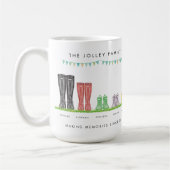 作成記憶Wellyのマグ五人家族 コーヒーマグカップ (左)