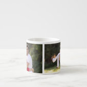 作成2カスタムフォトパーソナライズされた文字モノグラム エスプレッソカップ (正面)