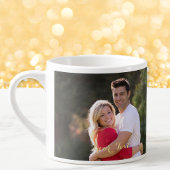 作成2カスタムフォトパーソナライズされた文字モノグラム エスプレッソカップ