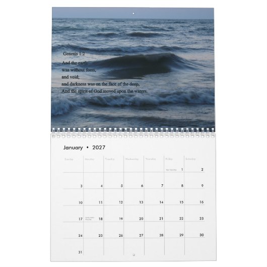 作成2010年 カレンダー (1月 2027)