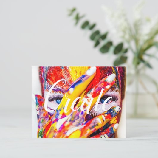 作成/やる気を起こさせる A ポストカード (スタンド正面)