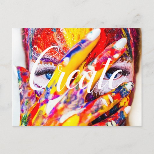 作成/やる気を起こさせる A ポストカード (正面)