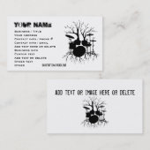 作成(ドラム芸術のテンポにビートは住んでいます、 名刺 (正面/裏面)