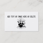 作成(ドラム芸術のテンポにビートは住んでいます、 名刺 (裏面)