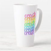 "作成"レインボーラテマグ カフェラテマグ (右アングル)