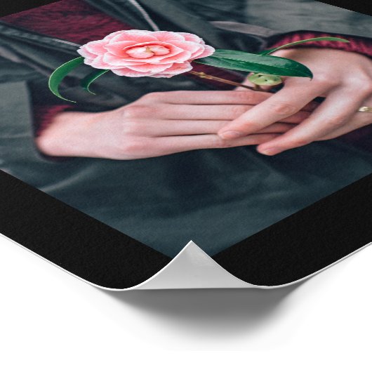 作成：自分の写真と文字ポスター ポスター (角)