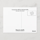 作文#22 Michael Moffa著 ポストカード (裏面)