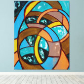 作文#8トリオby Michael Moffa キャンバスプリント (インサイチュ (ウッドフロア))