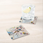 作文VIII、ワジリー·カンディンスキー スクエアペーパーコースター (インサイチュ)