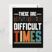 作曲おもしろい者ユーモアの音符 ポストカード (正面/裏面)