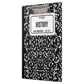 作曲ノート学生学校先生ブラック クリップボード (左)