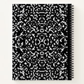 作曲ノート学生学校先生ブラック ノートブック (裏面)