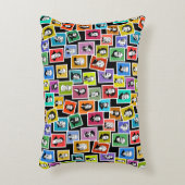 作曲家のポートレートによるパタもっとも偉大ーン アクセントクッション (正面(垂直))