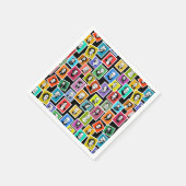 作曲家のポートレートによるパタもっとも偉大ーン スタンダードカクテルナプキン (角)