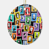 作曲家のポートレートによるパタもっとも偉大ーン セラミックオーナメント (左)