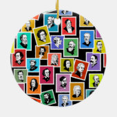 作曲家のポートレートによるパタもっとも偉大ーン セラミックオーナメント (裏面)