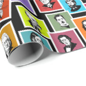 作曲家のポートレートによるパタもっとも偉大ーン ラッピングペーパー (ロールコーナー)