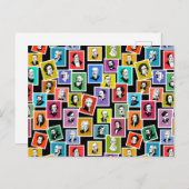 作曲家のポートレートによるパタもっとも偉大ーン 案内ポストカード (正面/裏面)