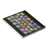 作曲家の32のグラフィック素晴らしポートレート ノートパッド (アングル)