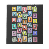 作曲家の32のグラフィック素晴らしポートレート ノートパッド (正面)