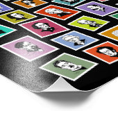 作曲家の32のグラフィック素晴らしポートレート フォトプリント (角)