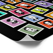 作曲家の32のグラフィック素晴らしポートレート ポスター (角)