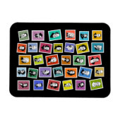 作曲家の32のグラフィック素晴らしポートレート マグネット (横)