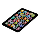 作曲家の32のグラフィック素晴らしポートレート マグネット (左側)