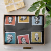 作曲家の32のグラフィック素晴らしポートレート 薄葉紙 (ギフト)