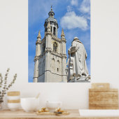 作曲家のAdrien Francoisセルベ、ハレ彫像 ポスター (キッチン)