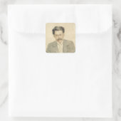 作曲家アントンアレンスキーのポートレート スクエアシール (バッグ)