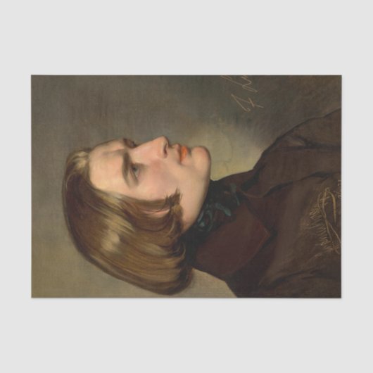 作曲家フランツ・リストのポートレート, 1838 薄葉紙 (正面)