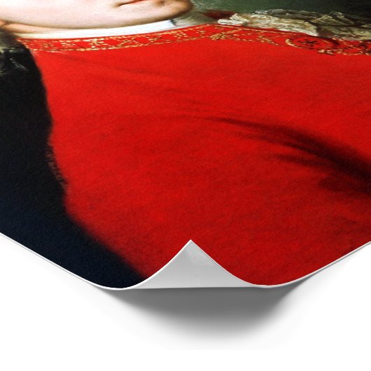 作曲家モーツァルト素晴らしのポートレート ポスター (角)