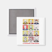 作曲家ロシアの12名 マグネット (正面/裏面)