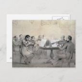 作曲家A. F. Lvov伯爵の四重奏曲、1840 ポストカード (正面/裏面)