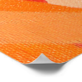 作曲第43号 – オレンジ色のモノクロポスター ポスター (角)