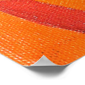 作曲第43号 – オレンジ色のモノクロポスター ポスター (角)