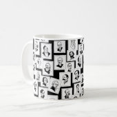 作曲者のポートレートを含むパタもっとも偉大ーン コーヒーマグカップ (正面左)